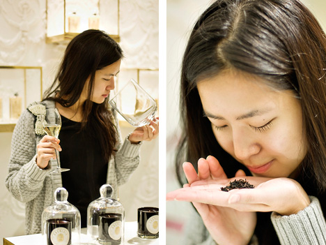 Blogger Edith Wang sharing the re-opening of the Guerlain flagship with the Chinese audience. 