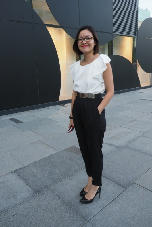 The super chic guests manager from Opposite House Hotel. 